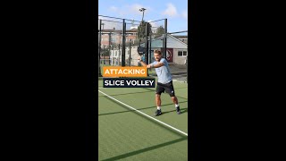 🎾🔥Master the SLICE VOLLEY Attack 🎾 ThePadelSchool PadelTips PadelTraining [upl. by Yaakov]