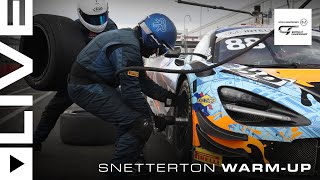 LIVE  Warmup  Snetterton  Intelligent Money British GT Championship [upl. by Blessington264]