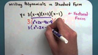 Writing Polynomials in Standard Form 625 [upl. by Hurwitz433]