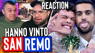 MAHMOOD e BLANCO  BRIVIDI  vincitori Sanremo 2022   REACTION [upl. by Anelleh]