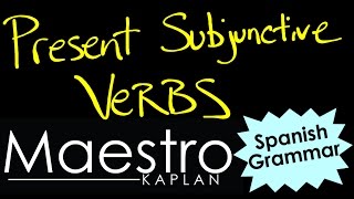 PRESENT SUBJUNCTIVE How to form conjugate verbs in Spanish [upl. by Drais]