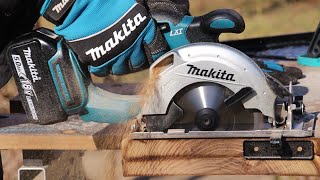 Makita DSS501 18V LXT 136mm cordless circular saw  work demo [upl. by Iaoh]