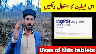 Stugeron Cinnarizine tablets uses benefits Brand name contraindication Dosage pregnancy uses urdu [upl. by Zennie]