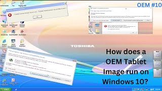 How does a OEM Tablet Image run on Windows 10  OEM 10 [upl. by Mor]