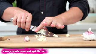 Jamie Oliver talks you through preparing garlic [upl. by Nuhs894]