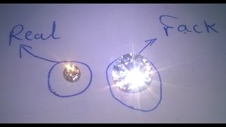 diamond test real and fake [upl. by Acissev]