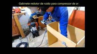 Gabinete anti ruído para compressor de ar  Air compressor noise isolation box  VÍDEO 01 [upl. by Drewett946]