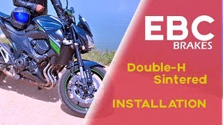 EBC DoubleH Brakes DIY Install  Kawasaki Z800  amp Rotor Noise Demo [upl. by Apicella]