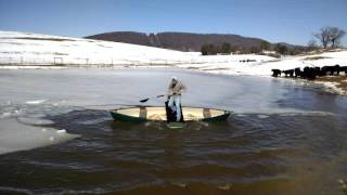 New Cold Weather Canoe Outrigger with Coolers Developed by Wingman Outfitter [upl. by Kynan810]