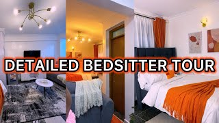 My bedsitter tourminimalistic studio apartment tour in Kenya bedsitter arrangement ideas [upl. by Aihceyt]