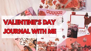 VALENTINES DAY JOURNAL WITH ME ❤️ valentinesdaycrafts stickershop [upl. by Sherr]