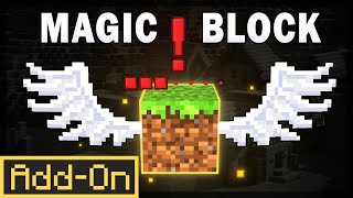 MAGIC BLOCK ADDON Create your own Minigames in Minecraft Bedrock Survival [upl. by Akcired]