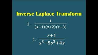 Inverse Laplace Transform by Partial Fraction  Partial Fraction Method  Example [upl. by Regdor]