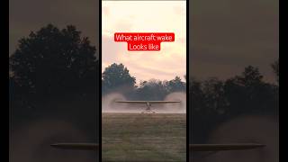 What Aircraft wingtip vortices amp wake turbulence look like in real life aviation shorts flying [upl. by Akehsar]