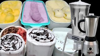 COMO FAZER SORVETE CASEIRO DE LIQUIDIFICADOR SABOR MORANGO E FLOCOS [upl. by Poppy139]