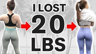 HOW I LOST 20 LBS OF STUBBORN FAT  What REALLY Worked for Calories Cardio and Workouts  2 [upl. by Pogah]