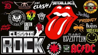 Best Classic Rock Songs 70s 80s 90s 🔥 Guns N Roses Aerosmith Bon Jovi Metallica Queen ACDC U2 [upl. by Natloz]