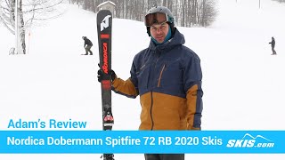 Adams ReviewNordica Dobermann Spitfire 72 RB Skis 2020Skiscom [upl. by Nrehtak]