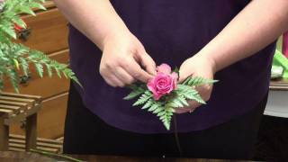 Flower Arrangements  Make a Flower Corsage [upl. by Trinia]