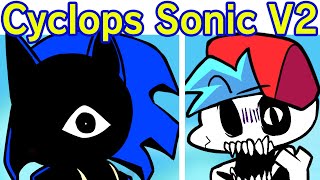 Friday Night Funkin SpeedGIF  VS Cyclops DEMO V2 UPDATE Sonic Tails amp Knuckles FNF Mod [upl. by Aliehs585]