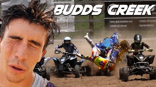 HUGE CRASH ON THE START Bryce Ford Come Back  Budds Creek Pro ATV MX [upl. by Burnaby]