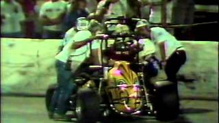 1986 BigelowCaruthers Midget Crash  Speedrome [upl. by Kolnos]