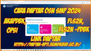 PENDAFTARAN OSN SDSMP amp SMA 2024 TELAH DIBUKA [upl. by Holton320]