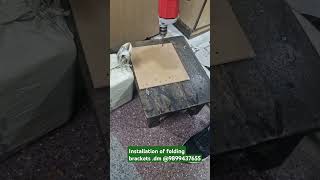 Installtions of folding brackets diy installation spacesaving shelves hardware tools [upl. by Anaitit255]