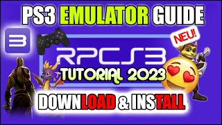 RPCS3 SETUP TUTORIAL GUIDE ⭐ PS3 SPIELE AUF DEM PC SPIELEN  DOWNLOAD amp INSTALLATION 2023 [upl. by Einaffit]