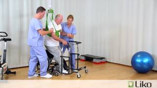 HillRom  Liko® Lifts amp Slings  Gait Training with MasterVest™ [upl. by Atinet]