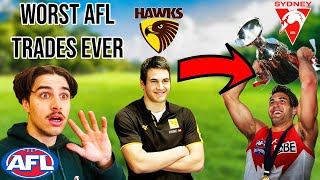 WORST AFL Trades Of All Time  Backfire trades😬 [upl. by Ellenad]