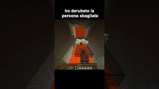 Sono scappato dal villager 🤯 minecraft minecraftshorts memes apt [upl. by Ahsenik]