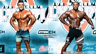 Ryan Terry 1st Place VS Brandon Hendrickson 2nd Place Physique Comparison at Mr Olympia 2023 [upl. by Aicenad]