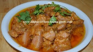 Pork Binagoongan Lutong Pinoy Filipino Recipe [upl. by Ycniuq]