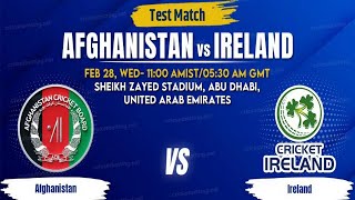 CRICKET LIVE Afghanistan Vs Ireland  OneOff Test Match  Day 3  1st March 2024  ACB [upl. by Penman]