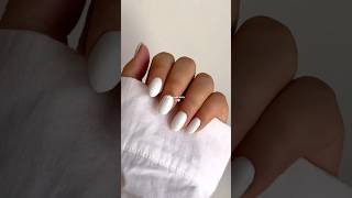 white nails🫧🤍 nails naildesign cleangirlaesthetic nail nailinspo [upl. by Royall581]