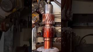 From using ship rusty Shaft crankshaftmaking industrial shaft [upl. by Lisha]