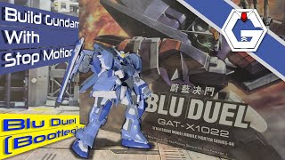 Blu Duel HG Bootleg Build Gundam With Stop Motion [upl. by Gaudet158]