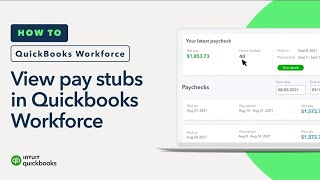 How to set up and use QuickBooks Workforce to see pay stubs and W2s [upl. by Egoreg]