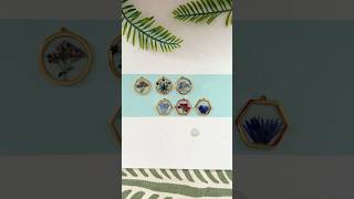 Making Resin Jewelry  tutorial link ⬆️ uvresin crafts earrings pendant diy [upl. by Abate351]