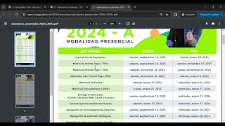 Conoce tu CALENDARIO ACADÉMICO PRESENCIAL 2024A 💚 [upl. by Krysta]