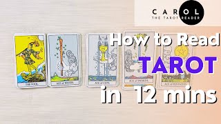 How to read Tarot in 12 minutes  for Beginners [upl. by Burrill]