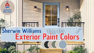 10 Best SherwinWilliams Exterior Paint Colors 2024 [upl. by Naesed]