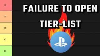 PSN DOWN quotFAILURE TO OPENquot Tierlist [upl. by Domel680]