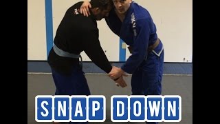 Simple BJJ takedown that works for people that didnt wrestle  The Snap Down [upl. by Ttessil]