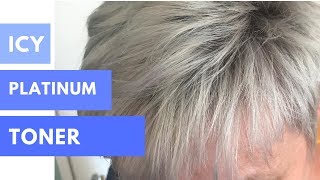 Reviving Icy Silver Platinum Blonde Toner Igora Royal [upl. by Kusin]