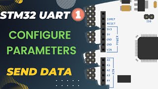 STM32 UART 1  How to configure Parameters  Send Data [upl. by Nimrac981]