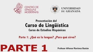 Curso de Lingüística Parte 1 de 4 [upl. by Nyvets]