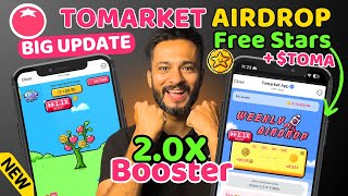 Tomarket 20x Boost Airdrop Weekly  Earn More STARS on Tomarket  Tomarket Airdrop Withdrawal Now [upl. by January447]