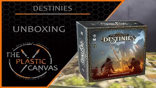 Destinies Painting Series  Ep 1  Unboxing Base Game  Myths and Folklore  Sea of Sand Expansions [upl. by Ziagos]